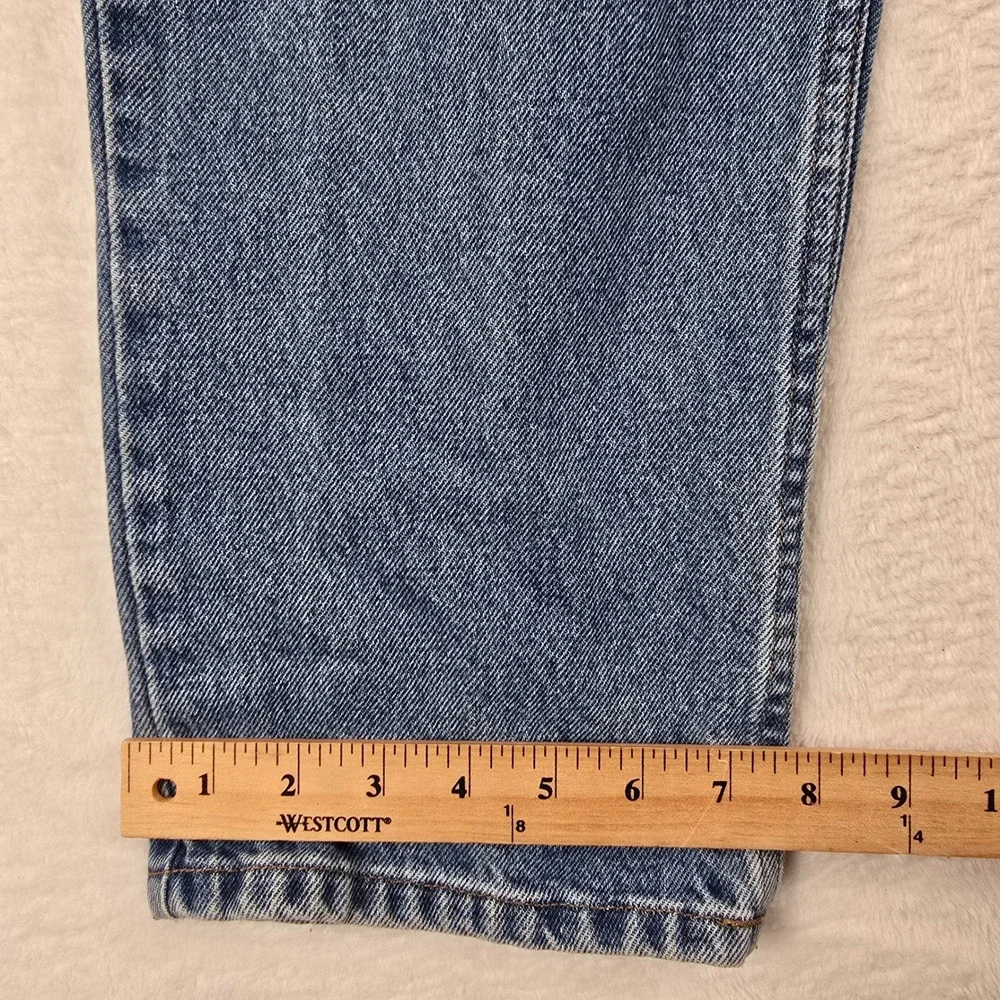 LL Bean Natural Fit Mens Blue Jeans 34x30 Medium Wash Straight Leg 104731